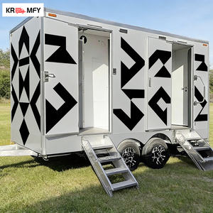 Remolque de Baño Portátil de Acero de Última Generación, Inodoro Móvil con 1 Año de Garantía para Uso en Parques, Protección de Activos al Aire Libre - Product Image 1