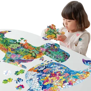 Rompecabezas 3D de ballena para niños y adultos, Mini rompecabezas 3D de dinosaurio para ensamblar, Educativo Para edades tempranas, 277 piezas