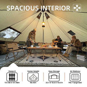 Carpa Yurt para las Cuatro Estaciones MQ MBG Verano 2026, Tela Oxford, Protección Solar y contra la Lluvia, Resistente al Viento, Retención de Calor, Fácil Almacenamiento - Product Image 6