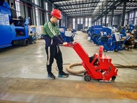 Machine de sablage de sols industrielle compacte 110 V/120 V, approuvée CE/ISO9001, prix usine, garantie 12 mois