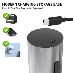 Sacacorchos Eléctrico de Acero Inoxidable, Abridor de Botellas de Vino Automático Recargable, Ideal para Regalo - Product Image 6