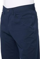Pantalon BOZI pour homme, série Performance décontractée, brodé, taille mi-haute, coupe droite, extensible, 5 poches, délavage clair, en Spandex/Coton