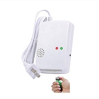 Nouvelles électrovannes d'arrêt d'urgence pour gaz avec détecteurs de gaz domestiques et alarme pour système de sécurité domestique DN15 – Ensemble