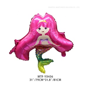 Película de aluminio para decoración de MTF, Globos de helio con forma de sirena, Mylar <span class=keywords><strong>Ocean</strong></span>, Animal - Product Image 3