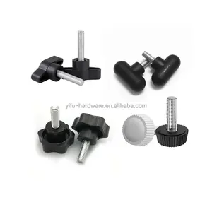 Plastic Head T-knob Thumb Screw With Wing Butterfly Thumb Screws Thumbscrew Plastic-Head Thumb Screws M8-12