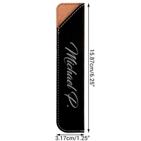 Étui à stylos en cuir PU gravé au laser de haute qualité avec monogramme, étui de protection fait main, étuis à crayons personnalisés sur mesure