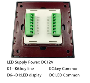 Interruptor de Reinicio de pared 86 módulo con led cepillado, para sistema de control de casa inteligente kc868 - Product Image 5
