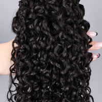 Extensions de cheveux vierges bouclés Pixie de haute qualité en gros, mèches de cheveux humains naturels pour crochet en vrac
