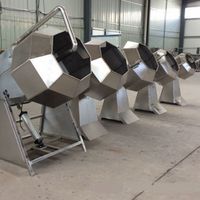 Machine à enrober les cacahuètes aux arômes de poulet pour snacks chinois, machine à aromatiser les aliments