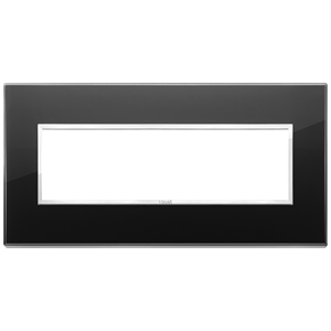 Vimar Wall <b>Switch</b> Black Glass Panel 24.8 Cm Length 14.1 Cm Width 3.9 Cm Height - Product Image 1