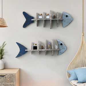 <strong>French</strong> Country Paulownia Wood Fish Fillet <strong>Shelf</strong> Kitchen &amp; Bathroom Wall Decorative Hanging <strong>Shelf</strong> Birthday Gift - Product Image 5