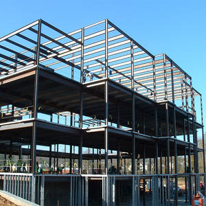 Bâtiments <span class=keywords><strong>de</strong></span> structure métallique <span class=keywords><strong>de</strong></span> conception moderne d'exportation, appropriés aux bureaux, aux garages, aux hangars, aux supermarchés, aux écoles, aux magasins, etc. - Product Image 2