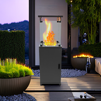 Table de foyer carrée au propane GARDENSUN FPS-B-BJ pour extérieur, jardin et camping – Nouveauté 2026 du fabricant