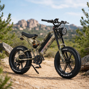 Vélo Électrique en Stock – Fatbike Électrique Tout-Terrain Pas Cher (UE) – Vélo Électrique 20 Pouces à Pneus Larges – Direct Usine - Product Image 1