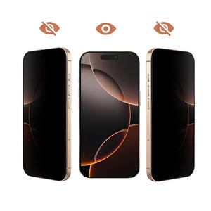 Protection d'écran en verre trempé anti-espion 28 degrés 9H 2.5D anti-rayures personnalisée par le fabricant pour iPhone 15 16 17 Pro Max - Product Image 2