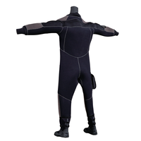 Combinaison de plongée à eau froide en néoprène 5 mm imperméable, modèle d'entrée de gamme, avec fermeture éclair dorsale, logo frontal, poches pour genouillères