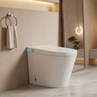 Articles sanitaires en céramique, bidet automatique, toilette avec capteur de chasse d'eau, WC électrique, salle de bain, toilette intelligente avec télécommande