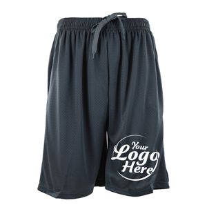 Pantalones cortos de motorista de buena calidad al por mayor, pantalones cortos de malla de baloncesto vintage de poliéster, pantalones cortos de gimnasio para hombre personalizados - Product Image 1
