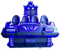 Nouvelle conception, équipement de simulation de réalité virtuelle 9D, machine de jeu de vaisseaux spatiaux VR pour 4 joueurs