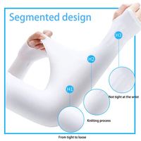Nouvelles manches longues de protection UV pour les mains, couvre-bras en soie glacée, manches solaires pour femmes, sports de plein air, demi-doigts R1279