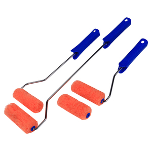 Rouleau de peinture miniature en polyester orange de 4 pouces pour usage industriel, bricolage et OEM, épaisseur de fibres de 15 mm, idéal pour la peinture murale - Vente chaude - Product Image 4