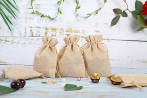 Wholesale Candy Spice Retail Gift Wedding Dustproof Drawstring Colored Small Linen <b>Bags</b> for Jewelry - Product Image 6