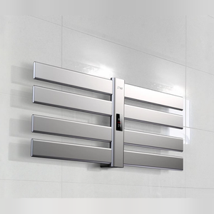 Sèche-serviettes électrique intelligent mural 260W en aluminium, 2 côtés, avec écran LED, minuterie 24H et contrôle par application - Product Image 4