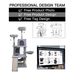 Produttore all'ingrosso sisal grigio grande gatto albero <span class=keywords><strong>scratcher</strong></span> pet prodotto - Product Image 4