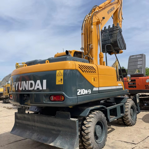 รถขุดล้อยางฮุนได 210W มือสองจากเกาหลี น้ำหนัก 21 ตัน รุ่น Robex 210 Excavadora 210w-9 210w-9T เครื่องจักรก่อสร้างหนัก มีสินค้าในสต็อก - Product Image 1