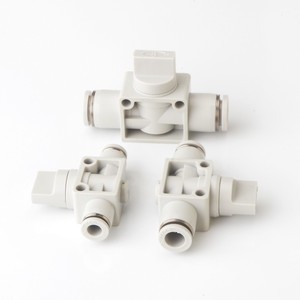 Vanne manuelle Airtac PHV6/8/10/12AB 1/4 po à raccord rapide, structure à bille en plastique pour le contrôle du gaz et des tuyaux d'air - Product Image 3