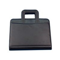 Carpeta Personalizable con Impresión Digital, Forma de Carpeta, con Cierre y Asa, Bolsa para Documentos Resistente con 4 Orificios