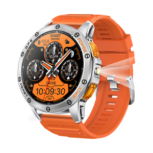 Tkyuan นาฬิกาข้อมืออัจฉริยะสำหรับผู้ชาย, Ip68ไฟฉายกันน้ำกลางแจ้งมี GPS - Product Image 1