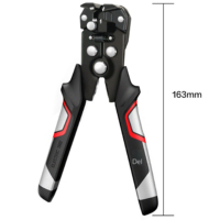Mini-dénudeur de fils automatique de 6,5 pouces en alliage de zinc avec poignée en PP et TPR, compact pour dénuder et couper les câbles de 0,2 à 6,0 mm², modèle DL2015