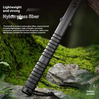 Hache de montagne industrielle pour l'extérieur - Acier à haute teneur en carbone - Survie en milieu sauvage - Camping - Autodéfense - Hache tactique à main