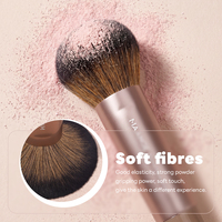 Pinceau de maquillage individuel MAANGE OEM&ODM pour poudre libre et blush, poils synthétiques, fibres douces et moelleuses