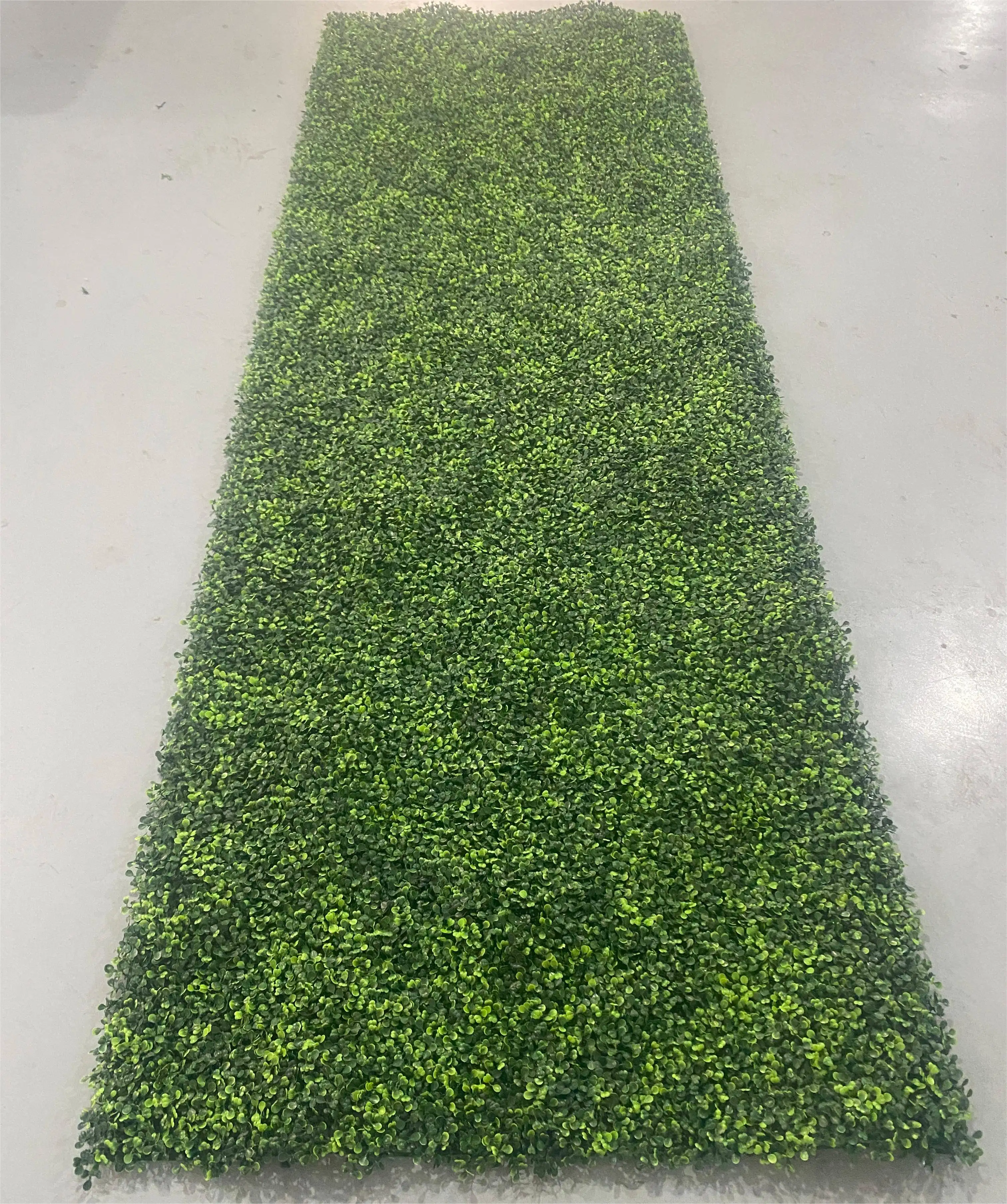 100*300cm anti-uv Artificial boxwood Roll Grass panel Synthetic Mats Green Plant Covering Wall for Indoor Outdoor