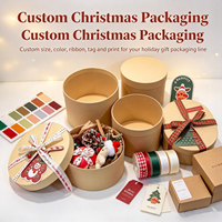 Boîtes cadeaux en papier kraft rondes écologiques réutilisables en gros pour mariage, Noël, portefeuilles, cadres photo, emballages de bougies