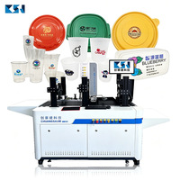 Impresora Digital CSJ-G502C de Una Sola Pasada para Vasos de Yogur, Envases de Comida para Llevar, Vajilla, Vasos de Plástico y Logotipos