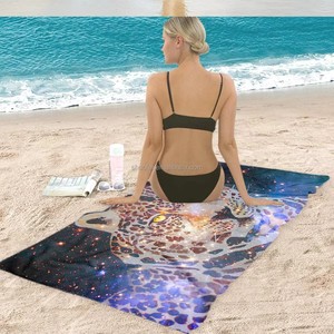 Telo mare Vibrant Starry Night Jaguar, telo <span class=keywords><strong>da</strong></span> bagno decorativo alla moda, perfetto per la <span class=keywords><strong>spiaggia</strong></span>, come copertura per tappetino yoga e per l'arredamento della casa - Product Image 3