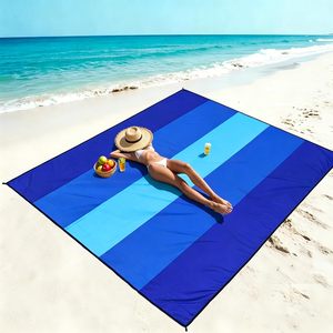 <span class=keywords><strong>Manta</strong></span> de Playa Grande Personalizada con Logotipo, <span class=keywords><strong>Impermeable</strong></span>, de Nailon, Antiarena, para <span class=keywords><strong>Picnic</strong></span> al Aire Libre, para Viajes, Campamentos y Senderismo - Product Image 5