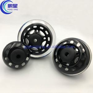 Pengxing 3 אינץ PU גלגלים רולר להב גומי גלגלים משרד כיסא גלגלית גזע מסתובב גלגלי החלפה - Product Image 5