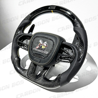 Venta Directa de Fábrica Volante de Fibra de Carbono para Dodge Charger RTS, Estilo Deportivo con LED, Personalizable