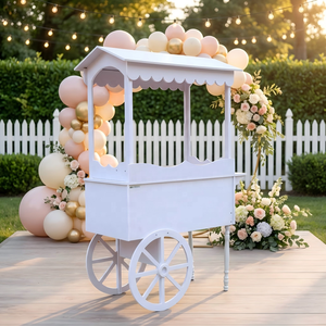 Carrito <span class=keywords><strong>de</strong></span> Dulces <span class=keywords><strong>de</strong></span> Madera Vintage para <span class=keywords><strong>Alquiler</strong></span> en Bodas y Eventos - Exhibidor Portátil <span class=keywords><strong>de</strong></span> Postres para Celebraciones <span class=keywords><strong>de</strong></span> Cumpleaños - Product Image 2