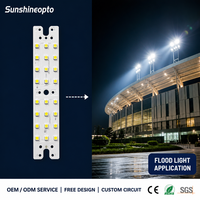SunshineOpto SUN-LD236x70-28-5050PCB 50W 60W 70W 80W Lampe de rue haute puissance SMD 5050 Diode LED PCB en aluminium 217.7x43.5mm 35UM
