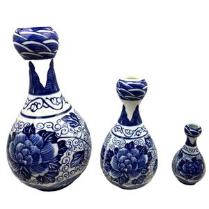 Nuevo llegado encargo pintado a mano tamaño decorativo jarrón antiguo chino azul y blanco porcelana - Product Image 1