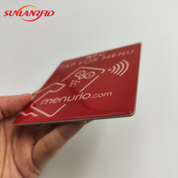Plaque en époxy PVC NFC avec puce NTAG213 pour Android et iPhone, communication RFID 13,56 MHz, protocole ISO 14443A