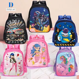 Mochila infantil impermeável, venda quente para meninos e meninas, desenhos animados, homem-aranha da marvel, mochila traseira, bolsas escolares para crianças