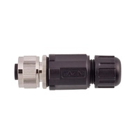 Conector M12 de Soldadura, Macho y Hembra, Recto, Ensamblaje de Enchufe de Soldadura de 2 y 3 Pines, Código A, Conector Impermeable M12