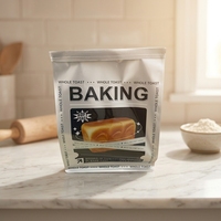 Vente directe usine – Sac d'emballage pour pain de mie 21*11.3*28cm avec fenêtre transparente et fermeture à lien métallique, pochettes alimentaires personnalisables pour boulangerie