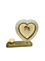 Lampe LED en forme de cœur avec cadre photo, lampe de nuit créative pour décoration photo, lampe ornementale pour couple et mariage, pièce de décoration de table de chambre